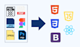 develop responsive frontend web interfaces using react js
