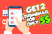 design clickbait youtube thumbnails 2 hours