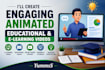 create animated training, educational and online course videos