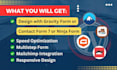 create sign up, pop up form, contact form, mailchimp, gravity or wp form design