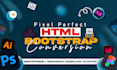 convert psd to html, figma to html, pdf or xd to html css bootstrap website