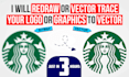 trace or redraw your logo, graphics HD png, jpg, ai or eps