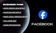provide business pages and all set up on facebook