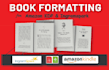 do kindle paperback and ebook formatting for amazon kdp and ingram spark