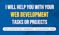 do any HTML CSS, javascript, react js tasks, projects, or fix bugs