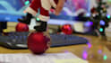 make finger santa dance greeting video