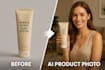 do custom ai product photography with ai models and expert ai image editing