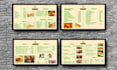 design menu board, digital menu or TV screen