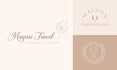 design hand drawn botanical boho logo for feminine business