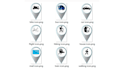 create google style travel map animations