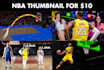 design best and amazing nba basketball niche youtube thumbnail