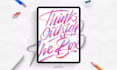 draw a professional custom hand lettering design
