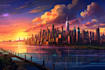 create amazing city environment background concept design