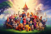 draw you family portrait in a disney style