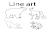 create minimalist line art logo and silhouette draw