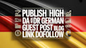 publish high da and DR german guest post blog link dofollow