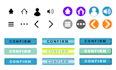 create UX icon, buttons, components