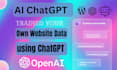 create ai chatbot for wordpress, shopify, and wix using openai chatgpt API