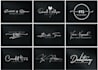 fast design signatures, cursive, scripted, handwritten logo