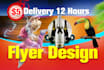 design instagram and facebook social media flyer