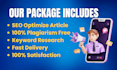 do SEO article writing, content writing or blog post writing