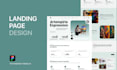 design a high converting landing page UI UX in figma
