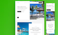 do website ui ux design, landing page design with figma