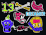 hand drawn amazing custom sticker tshirt designs for you