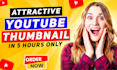 design an attractive youtube thumbnail