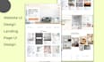 do website UI UX design, web UI, landing page UI UX design in figma