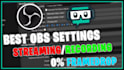 setup and optimize obs for stream and record both single or dual PC