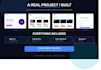 build full stack web app, landing page with chatbot