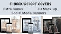 create an eye catching ebook or kindle cover with bonus