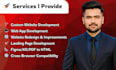 do full stack website development, front end,backend, html css react php laravel