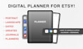 design digital planner, journal for ipad, android, etsy, goodnotes, notability,