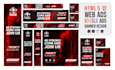 do HTML5 animated banner, google adwords display ads, website slider banner