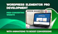 create a high converting elementor b2b website with svg animations