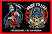 do tshirt design tattoo traditional and old school tattoo