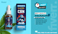 create cbd, vape, cigarette, cannabis, tincture, dielines packaging box design