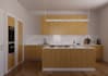 do 3d model and render of kitchen design