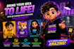 create cute 3d cartoon character mascot or avatar for your brand