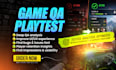 be your QA and beta game tester with UI UX report