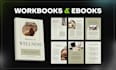 design PDF lead magnet, ebooks, workbook, planner, worksheet
