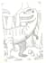 illustrate dinosaurs in cartoon style