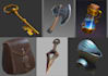 paint realistic or stylized fantasy items for games and rpgs