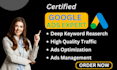 setup and optimize your google ads campaigns , PPC campaign