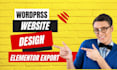 design your website using the wordpress elementor kit or envato elements