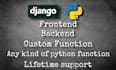 create django website with python and django, python website, custom website