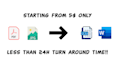 manually transcribe PDF or image to text in less than a day