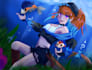 draw character art in a stylized anime style